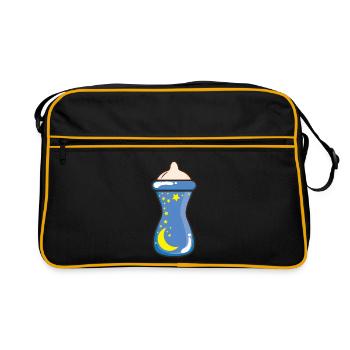 Biberon mignon - Sac Retro - noir/or - Devant