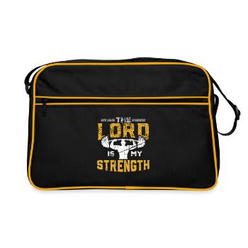 Gym Jesus Workout Fitness Cadeau de formation de Dieu - Sac Retro - noir/or - Devant