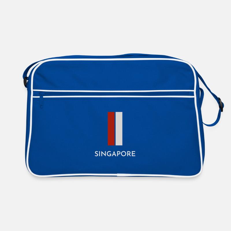 Drapeau de Singapour, fierté de Singapour Sac Retro