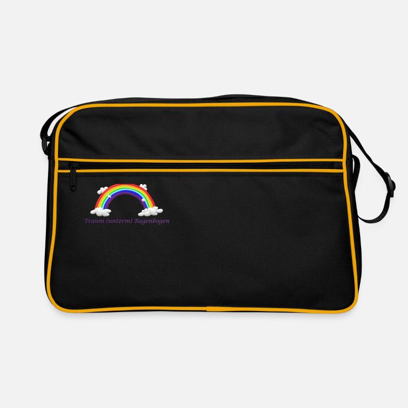 Arc en ciel de rêve - Sac Retro - noir/or