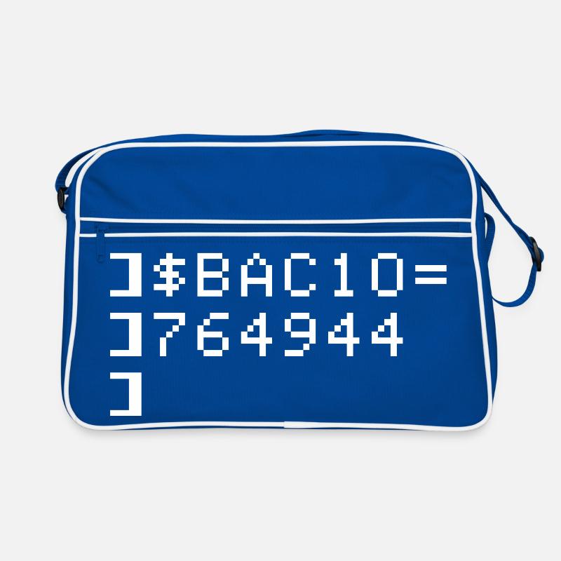 Bacio BAC10 8-bits Esadecimal Code Nerd Pixel Art Sac Retro