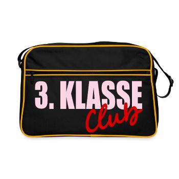 Grundschule 3. Klasse - Retro Tasche - Schwarz/Gold - Vorne