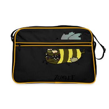 Zombee - Retro Tasche - Schwarz/Gold - Vorne