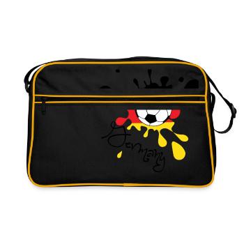 Football Allemagne WM WM Coupe du Monde - Sac Retro - noir/or - Devant