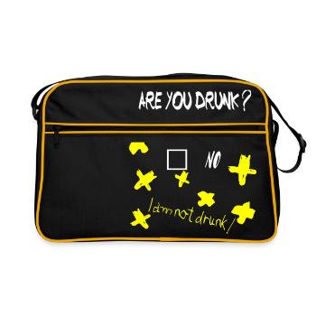 I am not Drunk - Retro Bag - black/gold - Front