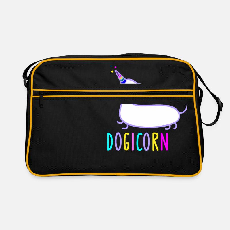 Teckel comme licorne (b) Sac Retro
