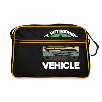 Mon véhicule de retraite Nautisme Conception - Sac Retro - noir/or - Devant