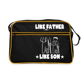 Injured Dad Grandfather Uncles Grandpas Relative - Retro Bag - black/gold - Front