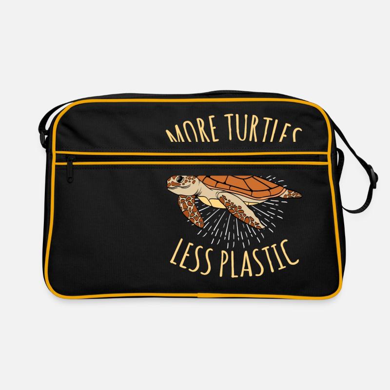 Plus de tortues moins de mère-mère en plastique Sac Retro