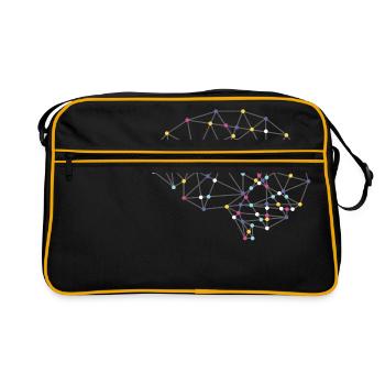 Tee-shirt intelligent pour les gens intelligents - Sac Retro - noir/or - Devant