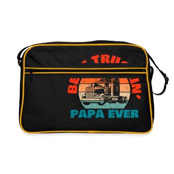 Happy Father's Day Dad Travel Load Apparel Title: - Retro Bag - black/gold - Front
