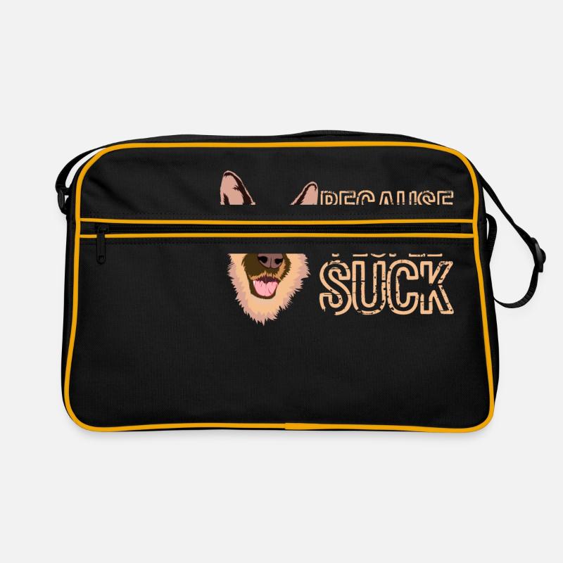 Parce que les gens sucent un chien adorable Sac Retro