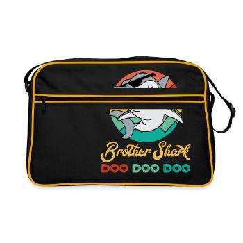 Brother Shark Doo Doo DooFor Shark Fans Here's A - Retro Bag - black/gold - Front
