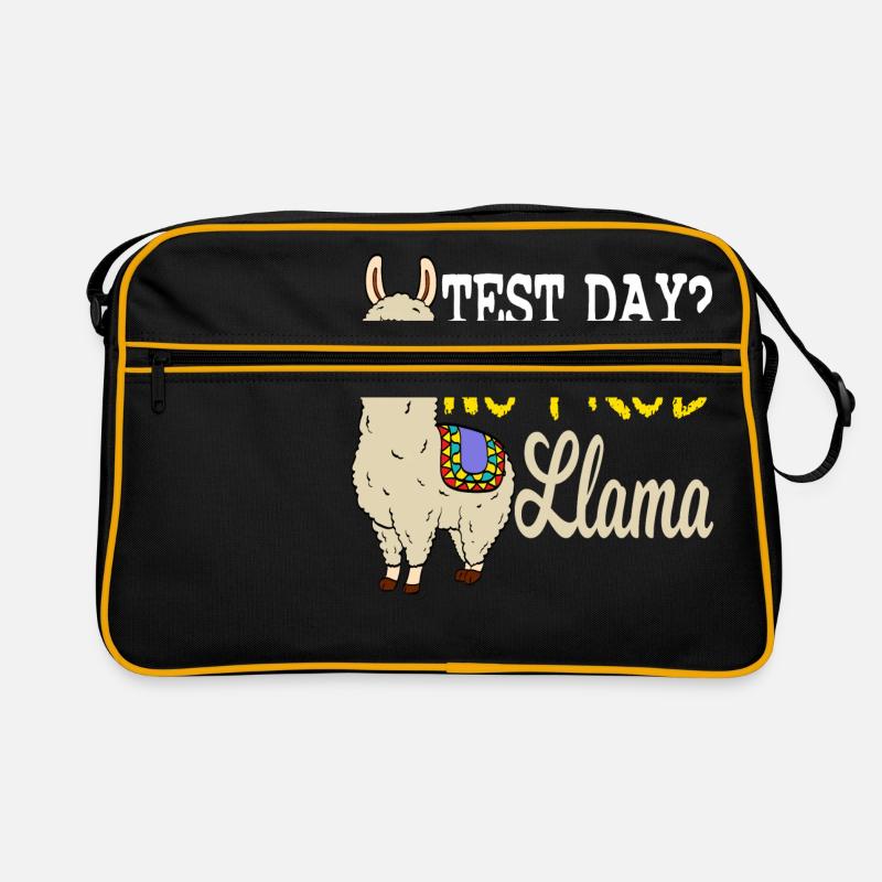 Test Day? No Prob Llama Shirt With A Cute Retro Bag