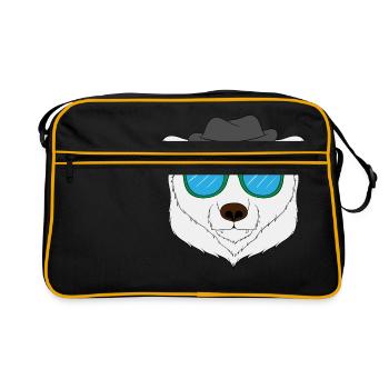 Perfect Gift For Polar Bear Fan T-shirt Design - Retro Tasche - Schwarz/Gold - Vorne
