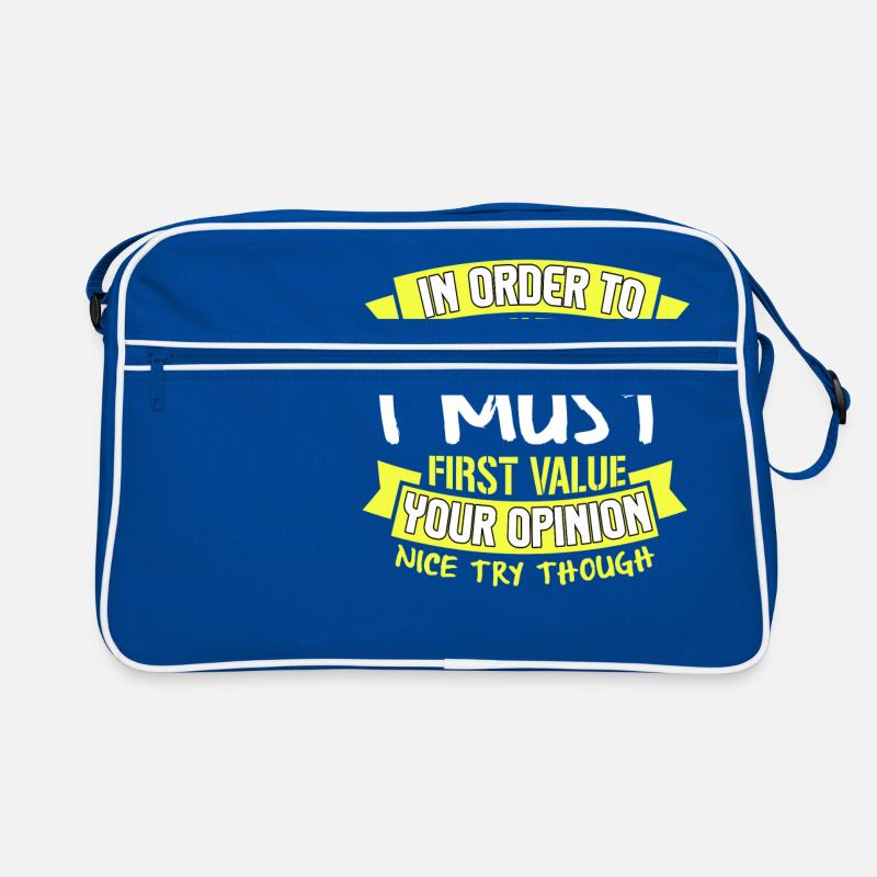 Afin de m'insulter, je dois d'abord évaluer votre Sac Retro