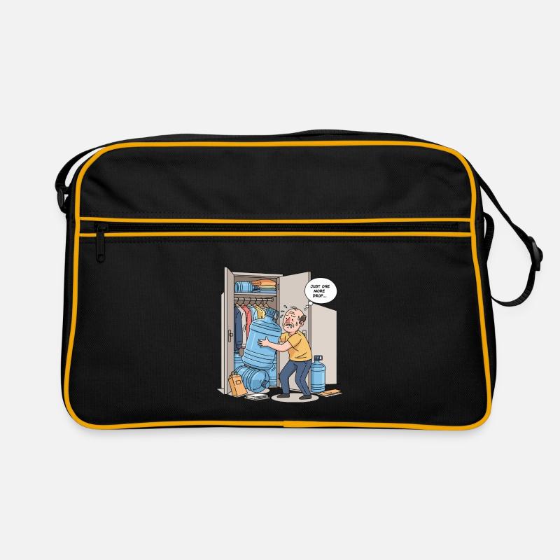 Nur ein weiterer Tropfen... - Retro Tasche - Schwarz/Gold