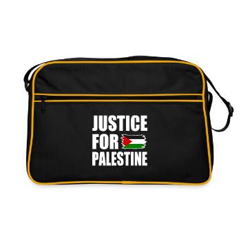 Justice for palestine - Retro Bag - black/gold - Front