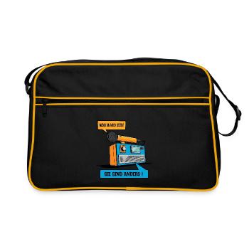 They are different ! - Retro Bag - black/gold - Front