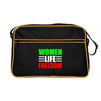 Women life freedom - Sac Retro - noir/or - Devant