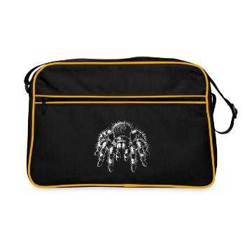 Grande tarentule poilue Tarentule - Sac Retro - noir/or - Devant