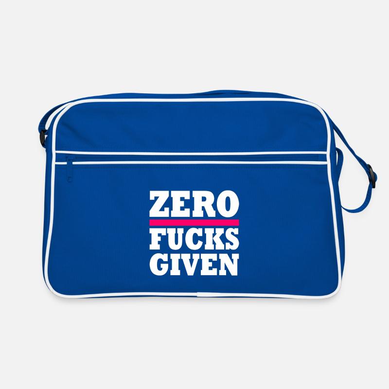 Zero fucks given Retro Tasche