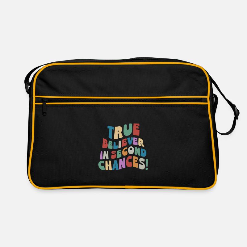 True Believer In Second Chances! Neuanfang Retro Tasche