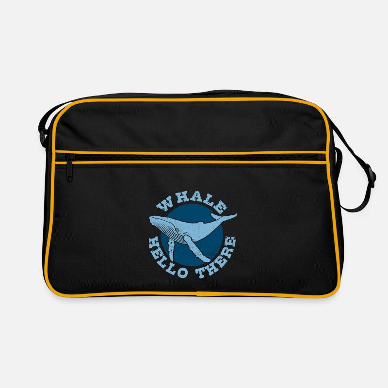 Whale Hello There - Wal - Buckelwal - Meeressäuger Retro Tasche