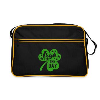 Irish for the day - Shamrock - Ireland - Retro Bag - black/gold - Front