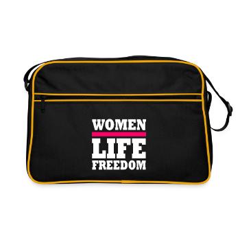 Women life freedom iran - Sac Retro - noir/or - Devant