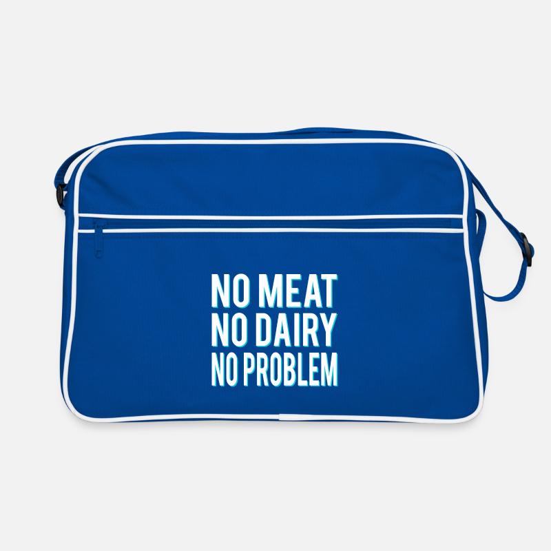 No meat, no dairy, no problem, vegans Retro Bag