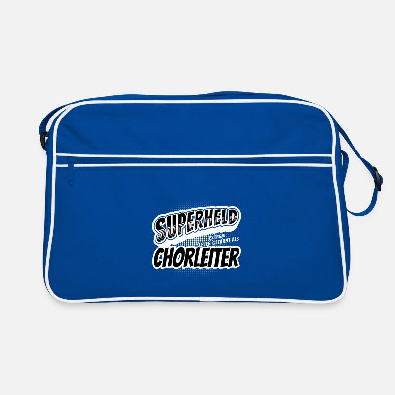 Superheld, clever getarnt als Chorleiter Retro Tasche