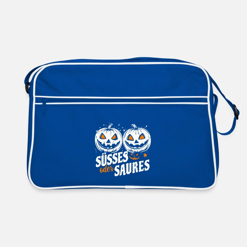 Halloween Zwillinge - Süßes oder Saures Retro Tasche