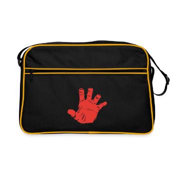 Bas les pattes! Bas les pattes! Main - Sac Retro - noir/or - Devant