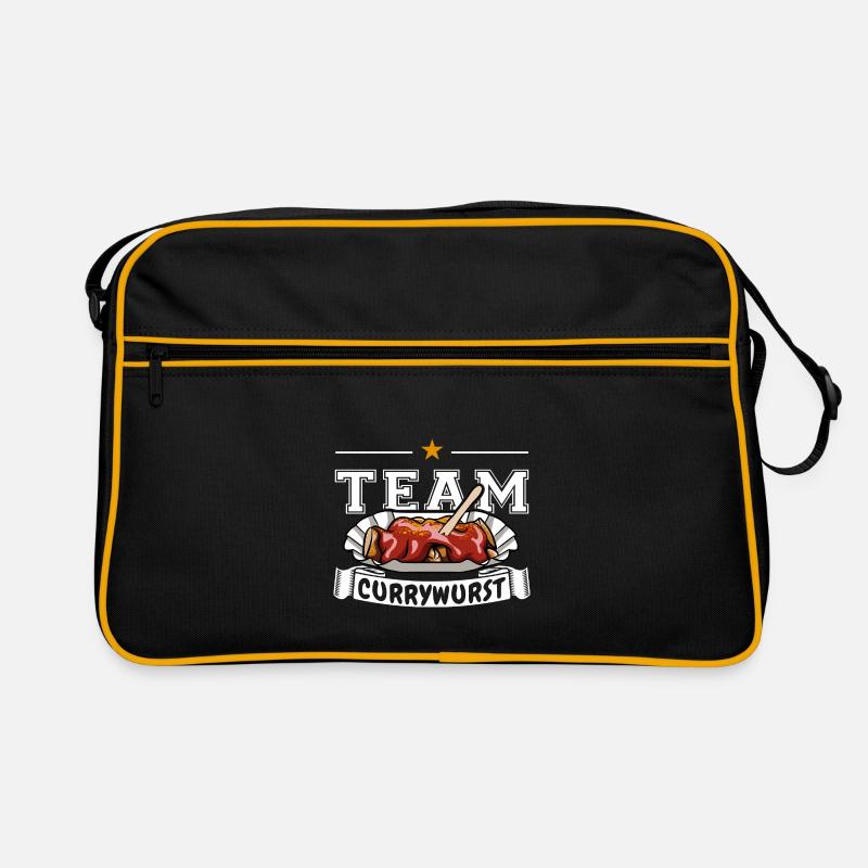 Team Currywurst - Fast Food - Spruch Retro Tasche