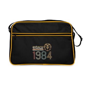 1984 Vintage GDR Limited Edition, Ossi, Birthday - Retro Bag - black/gold - Front