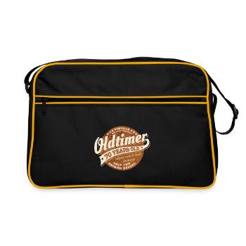 Vintage - Oldtimer - 70 years old - Birthday - Retro Bag - black/gold - Front