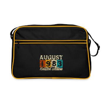 Edition Limitée Août 1983 Anniversaire - Cadeau - Sac Retro - noir/or - Devant