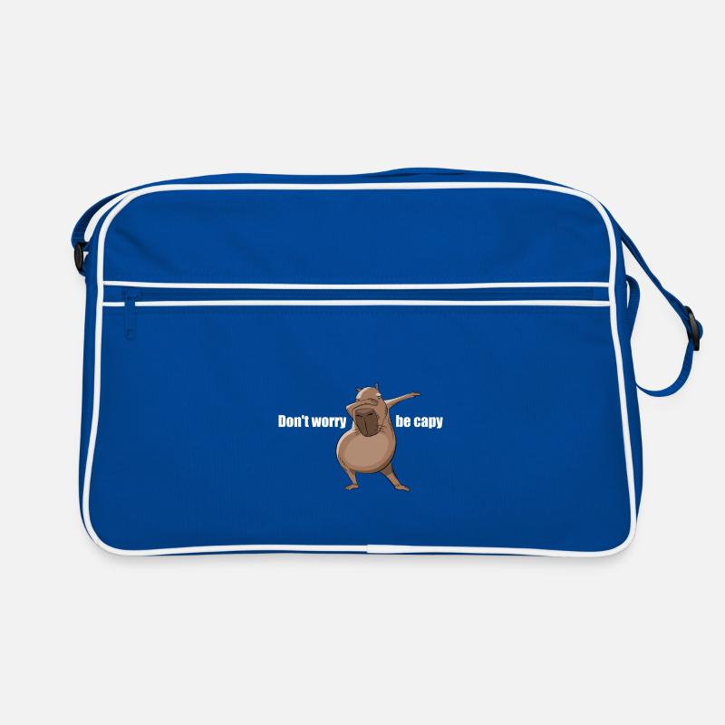Don't worry be Capy - Capybara dabbing Retro Tasche