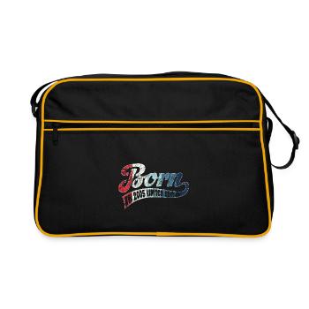 Born in 2005 - Limited Edition - Geburtstag - Retro Tasche - Schwarz/Gold - Vorne