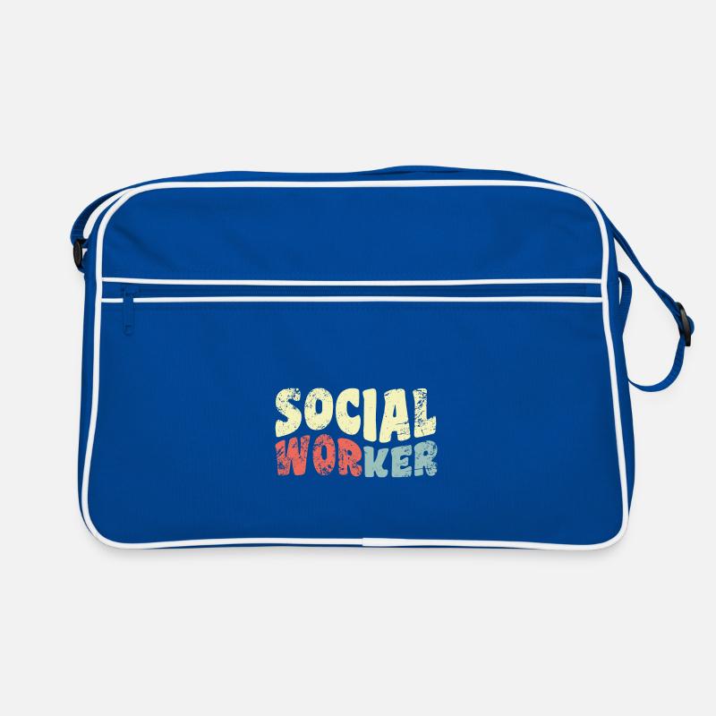 Social Work – Social Workers – Helping the Needy Retro Bag