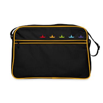 The 5 five stars - Retro Bag - black/gold - Front