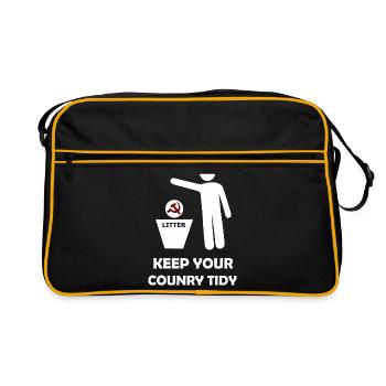 Waste disposal - Retro Bag - black/gold - Front