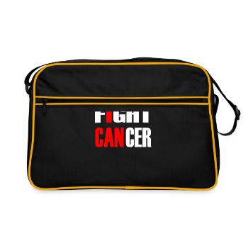 Combattre le cancer 2- Lutte contre le cancer - Sac Retro - noir/or - Devant