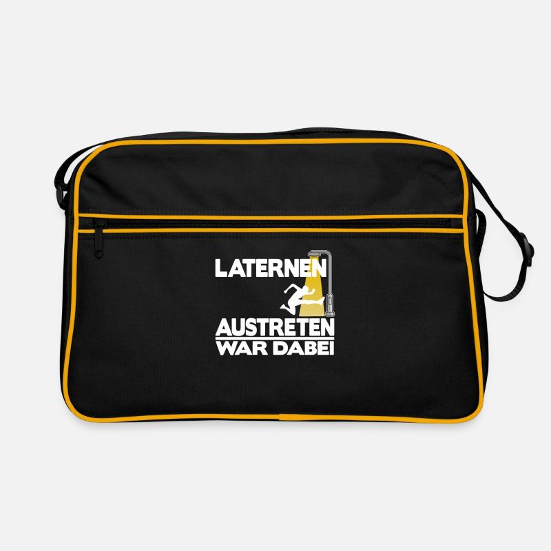 Laternen austreten Dorfkinder Lustig Dorf Spruch Retro Tasche