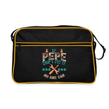 Si Pepe ne peut pas le réparer, personne ne le peut - Sac Retro - noir/or - Devant