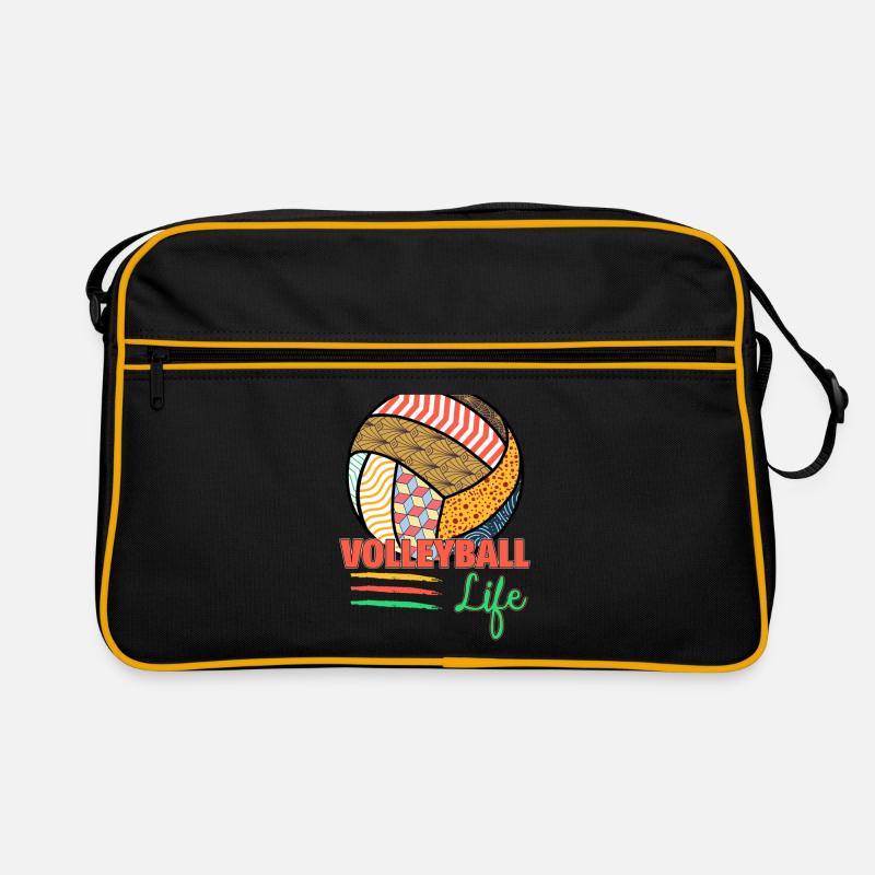 Volleyball Leben Retro Tasche