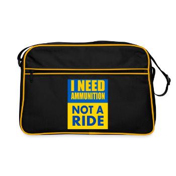 I need ammunition not a ride - Sac Retro - noir/or - Devant