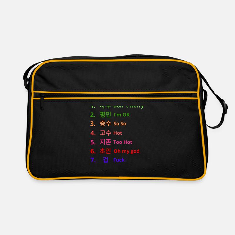 À quel point la nourriture coréenne est-elle épicée? Sac Retro
