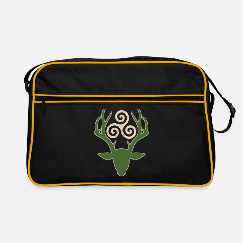 symbole celtique 1 e 1 avec cerf Sac Retro